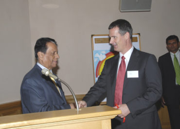 Lance Ranger and the President of Mauritius