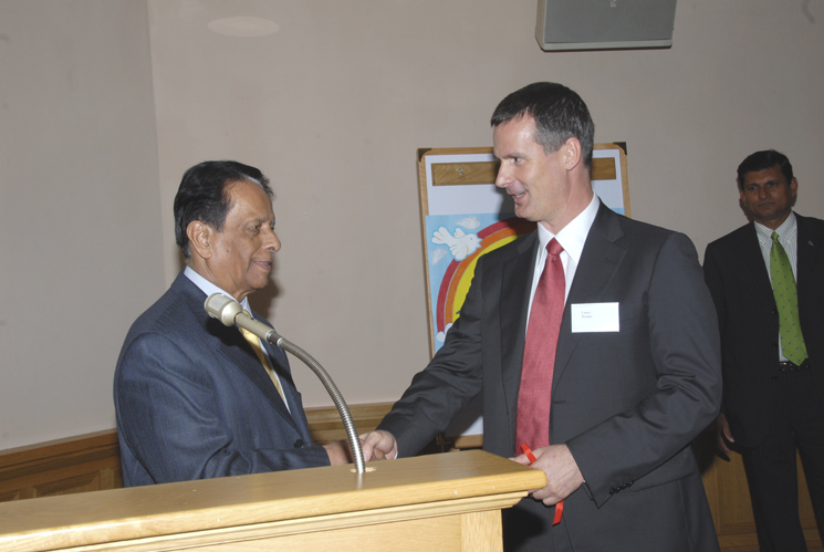 Lance Ranger and the President of Mauritius