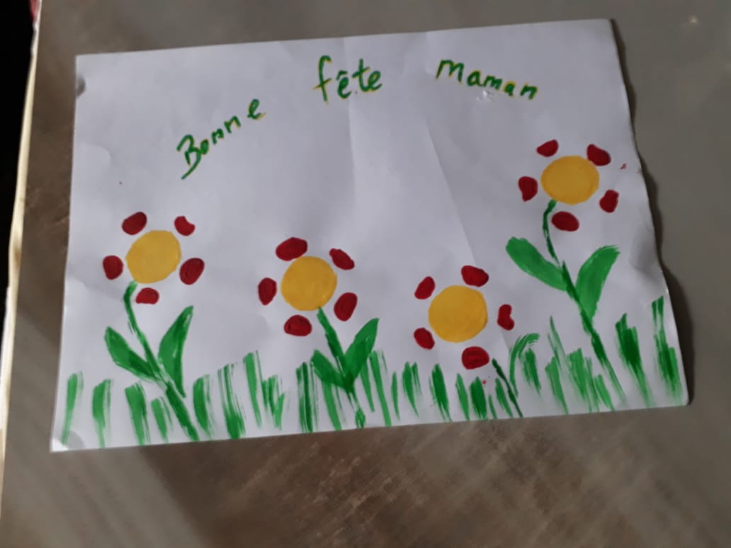 Mothers Day Art at Special Needs School
