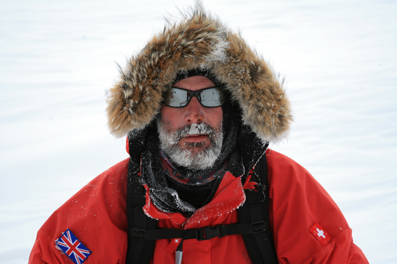 Lance at the South Pole Track